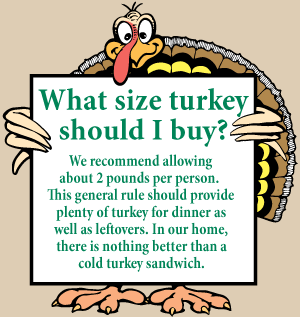 holiday faqs good harvest what size turkey should i get
